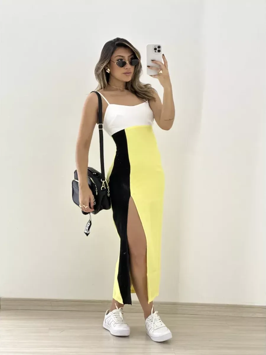 Off Color Midi Dress