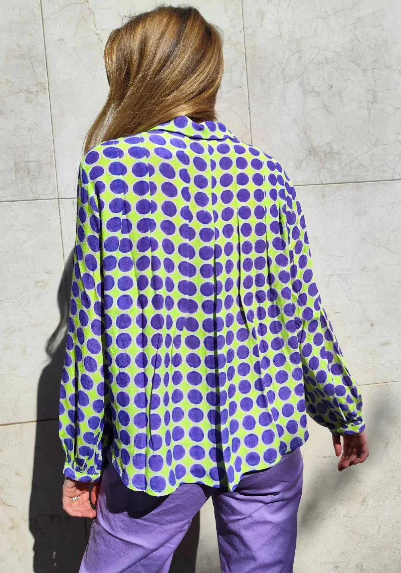 LIME DOTS MAGIA SHIRT