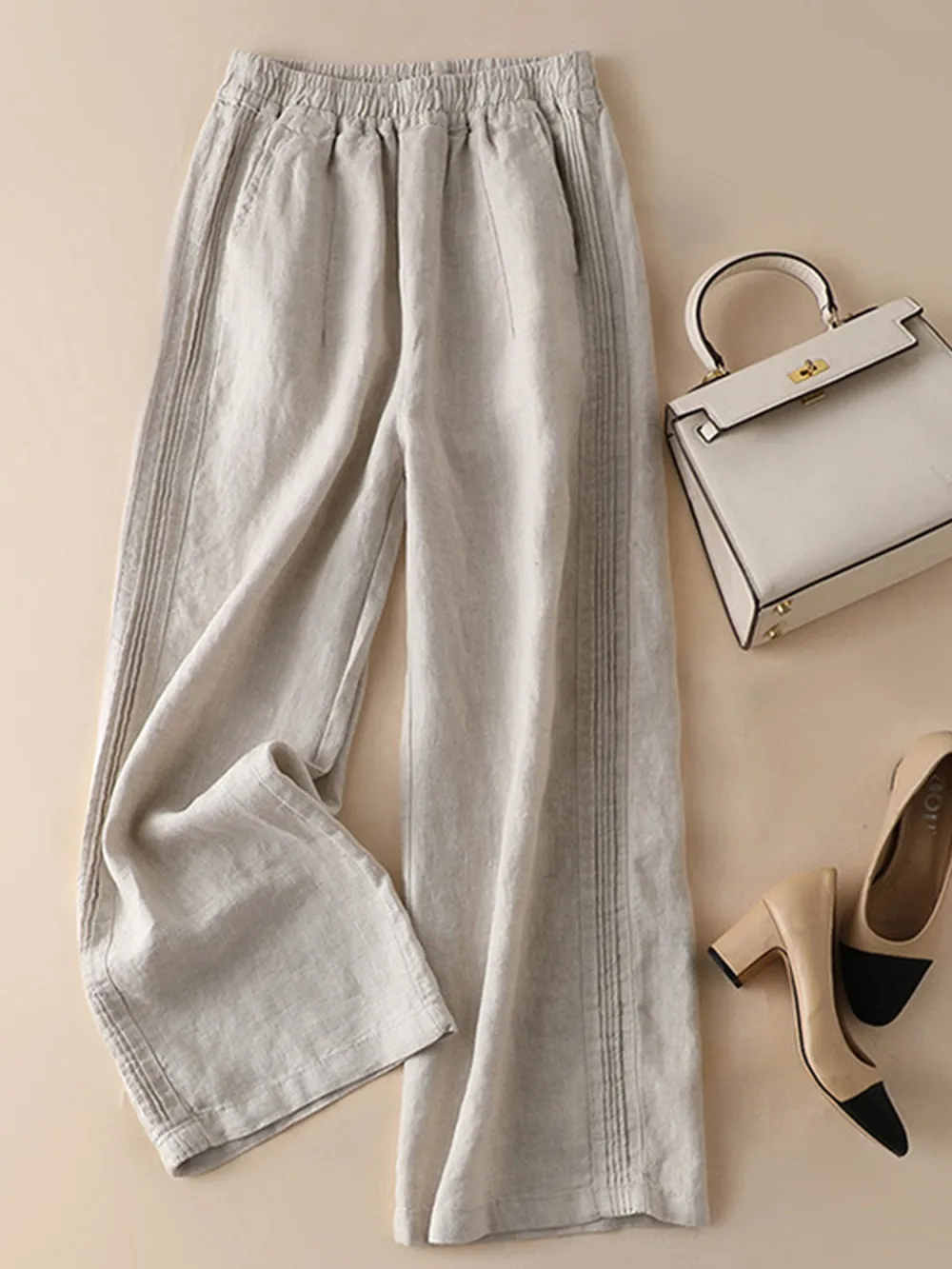 Women's Loose Cotton And Linen Casual Leggings