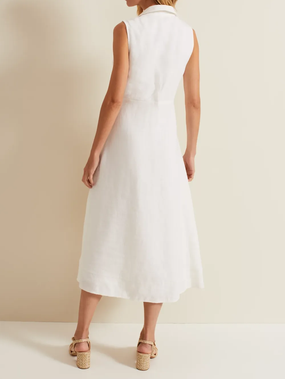 Becky Midi Linen Blend Dress