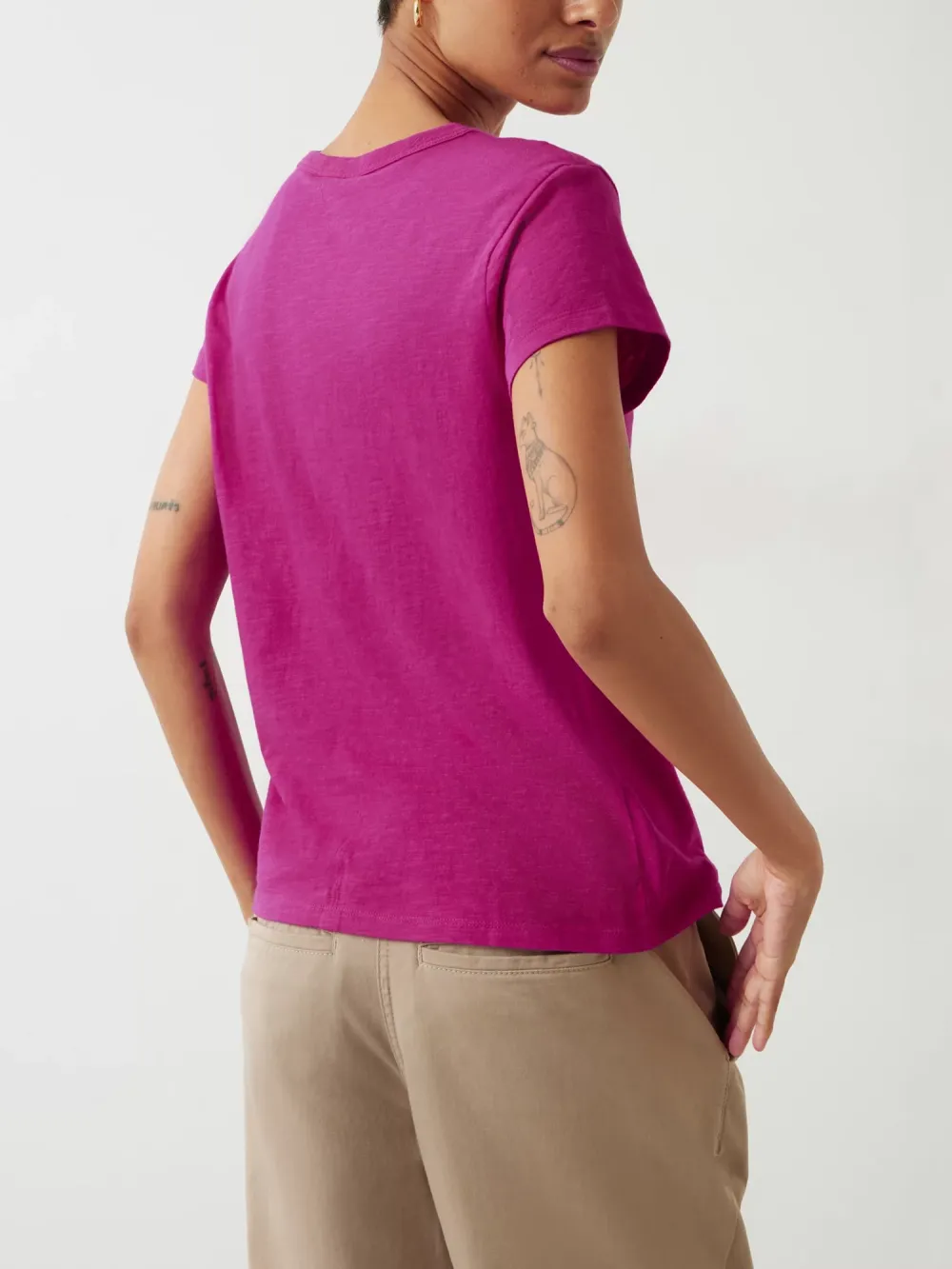 Slim Fit Cotton Crew Neck T-Shirt