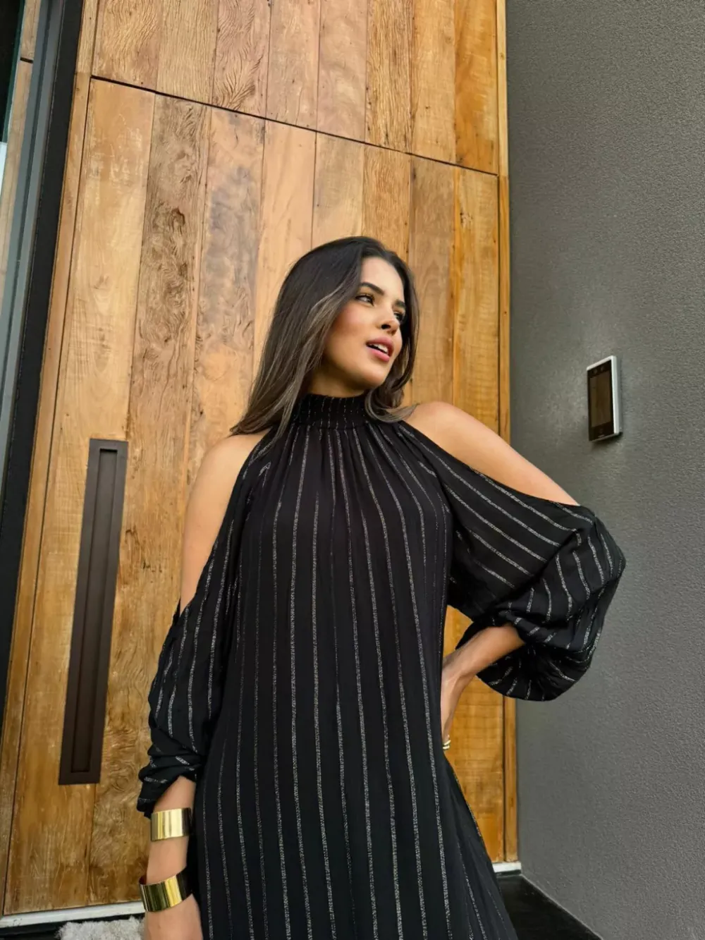 Off Shoulder Midi Dress