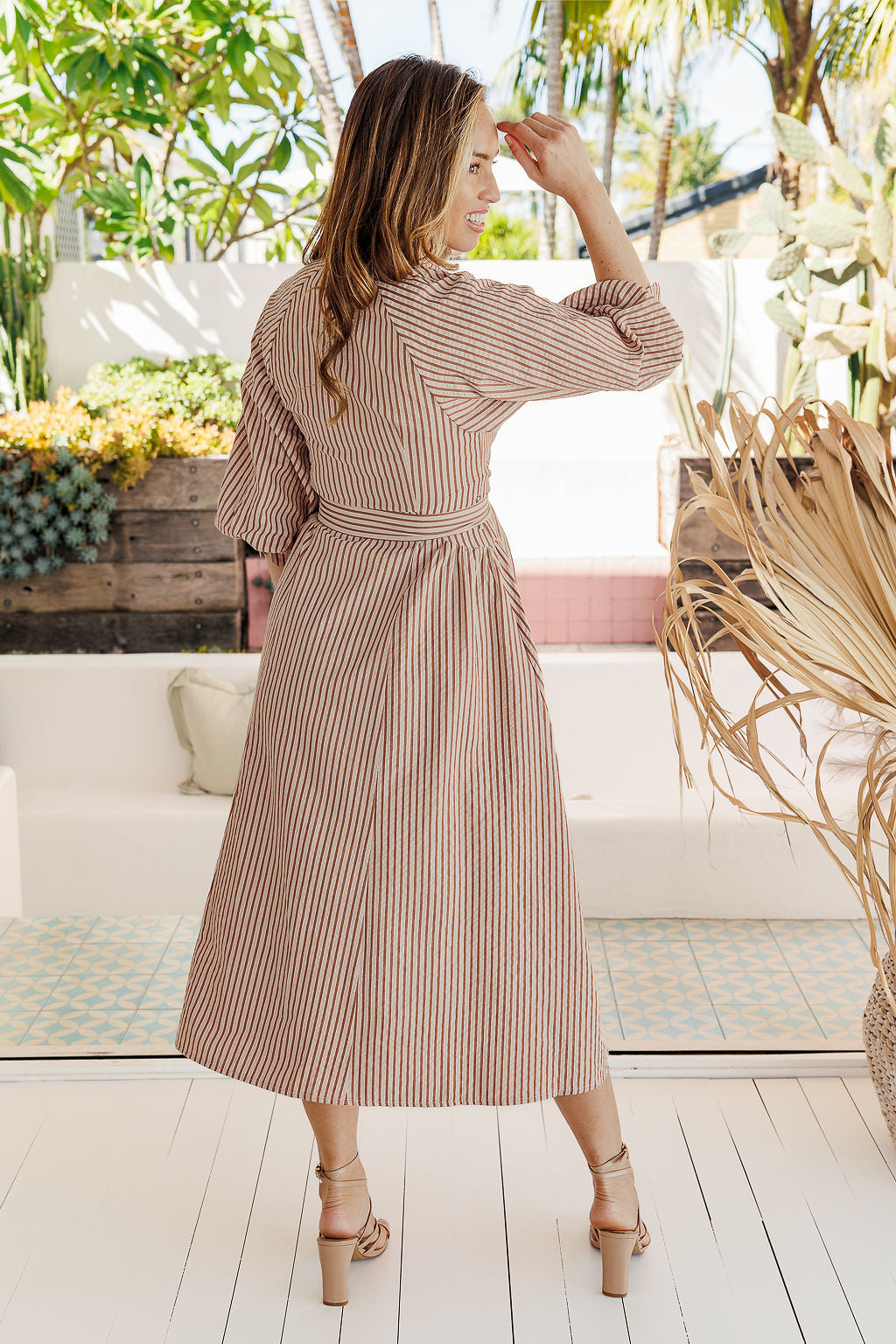 The Roseau Dress - Tawny Brown