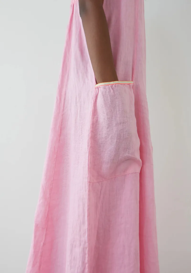 PINK LINEN DRESS