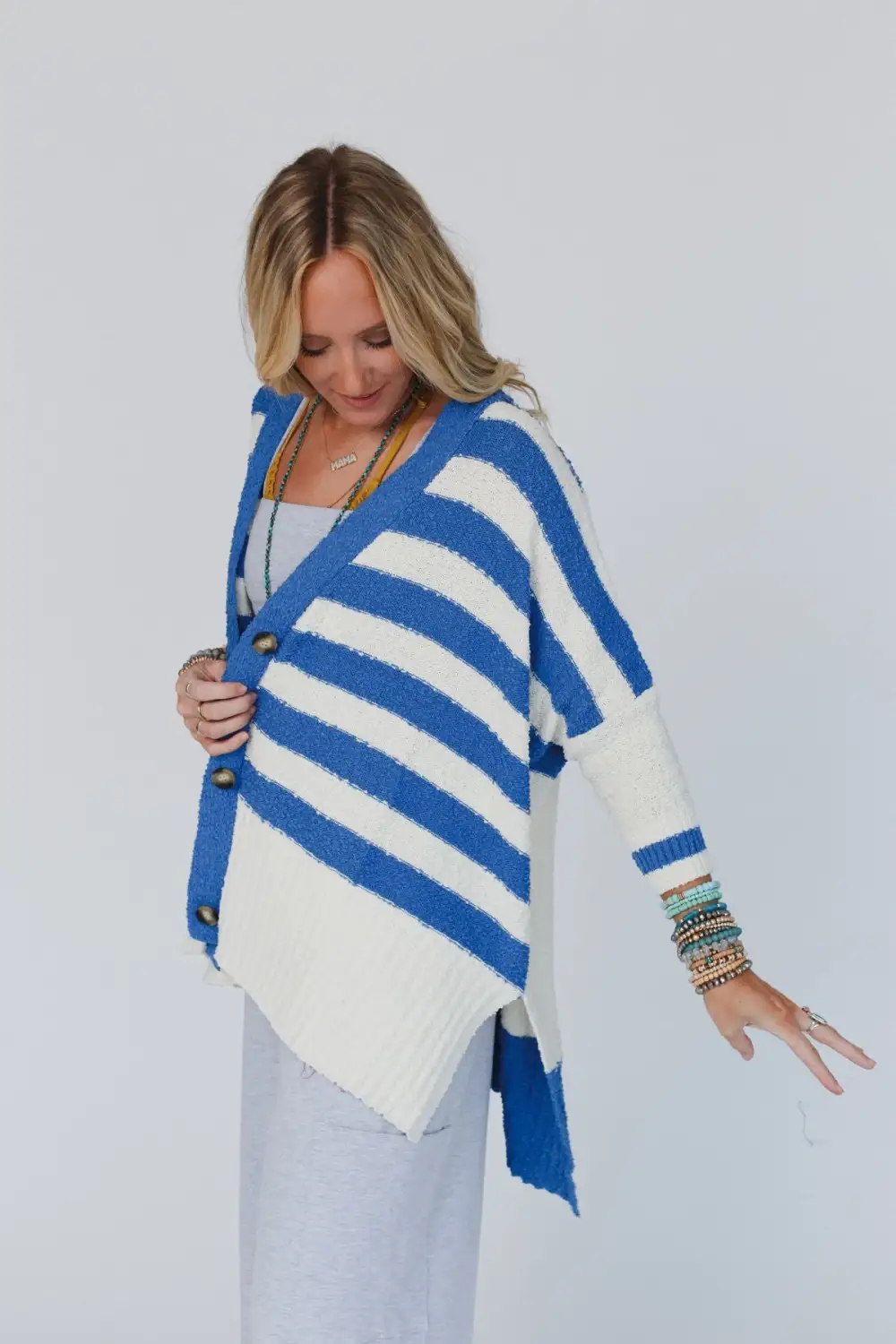 Great Stripes Cardigan - Blue