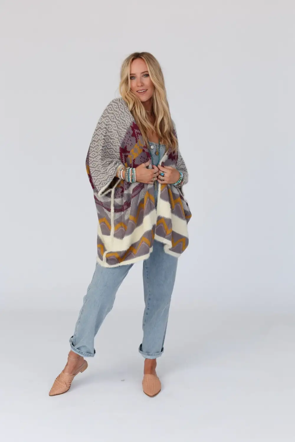 Belize Kimono Sleeve Cardigan - Burgundy