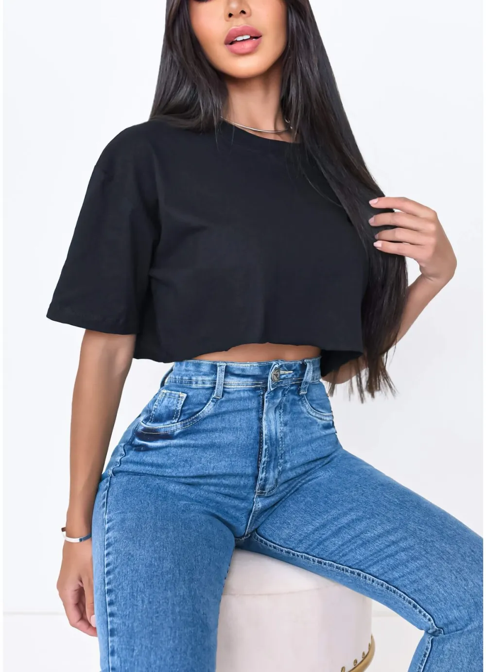 BASIC OVERSIZED CROP TOP