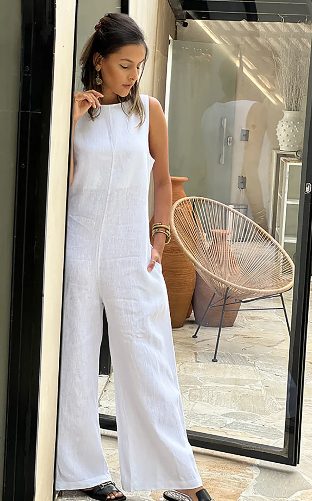 Genova Linen Jumpsuit