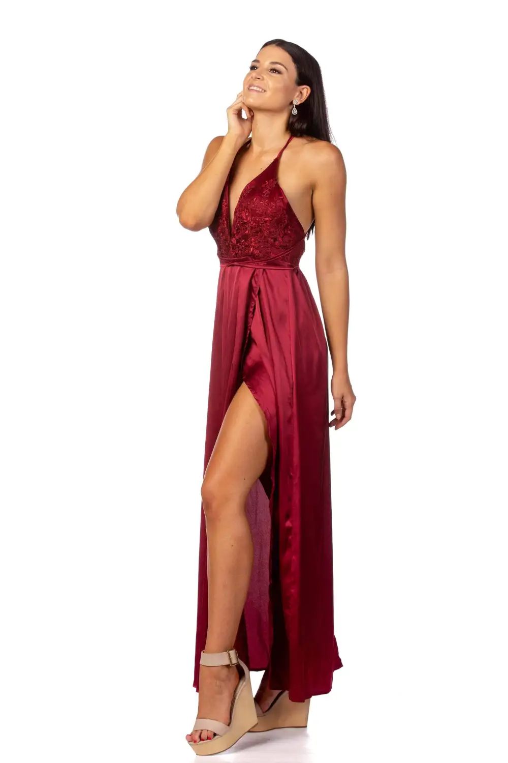 Sultry Wine Formal Dress