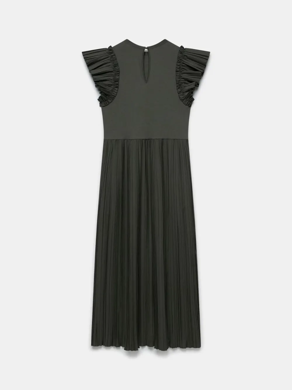 Jersey Crinkle Midi Dress