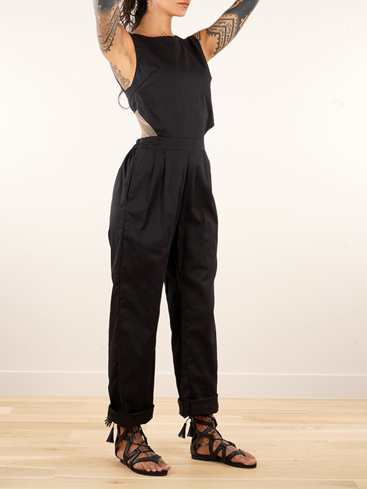 Bare Back Strappy Jumpsuit