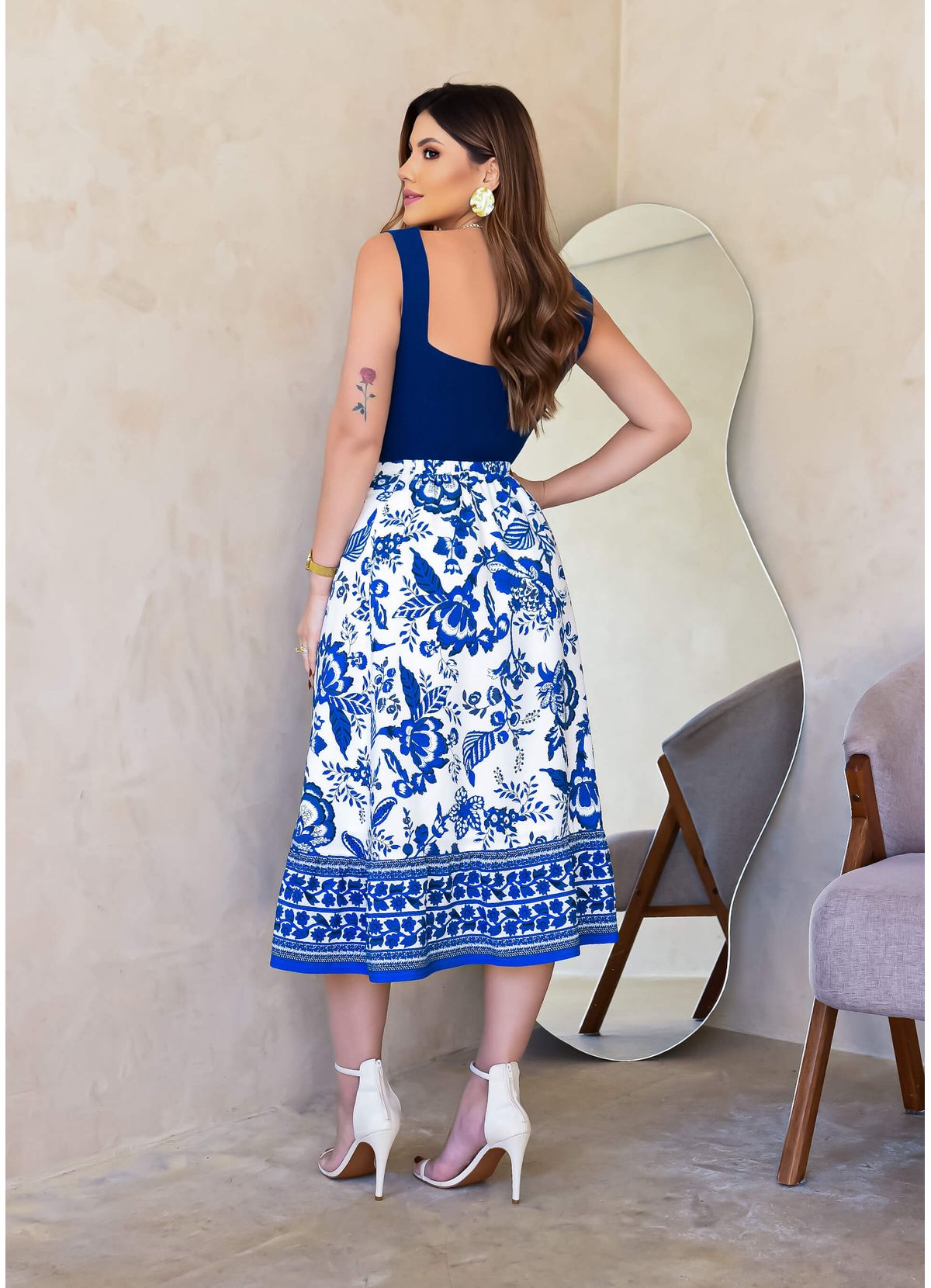 ROMANZA FLUID MIDI SKIRT