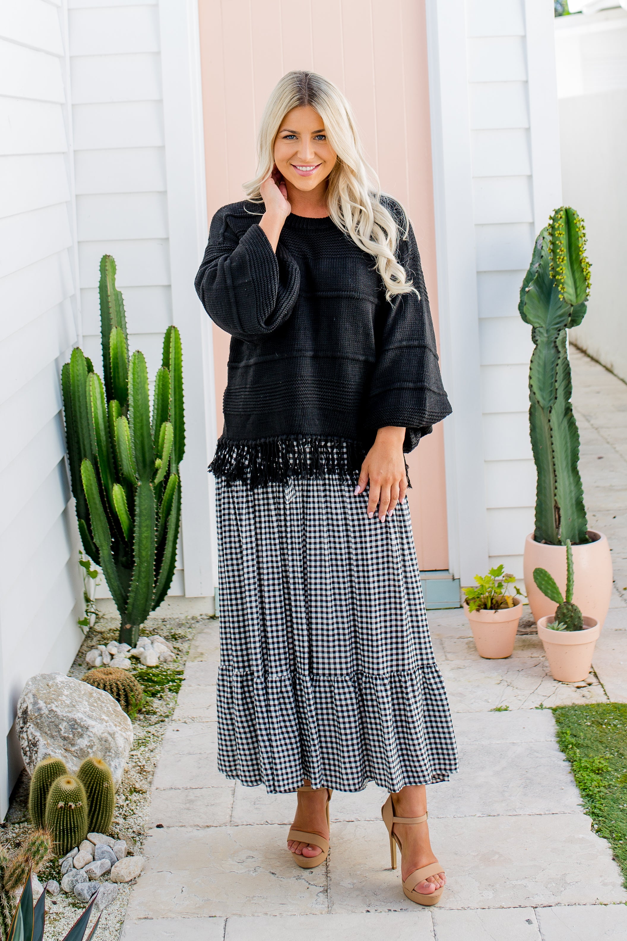 The Talulla Dress - Black Gingham