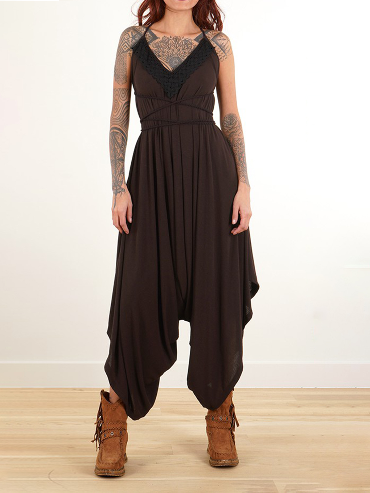 Loose And Reversible Strappy Jumpsuit