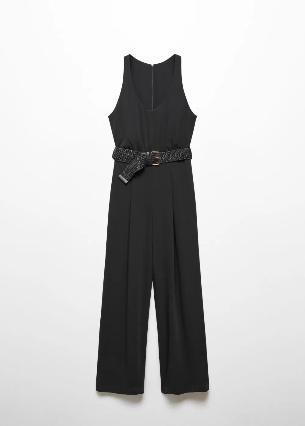 Belt long jumpsuit