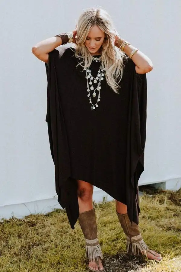 The Wren Tunic - Black