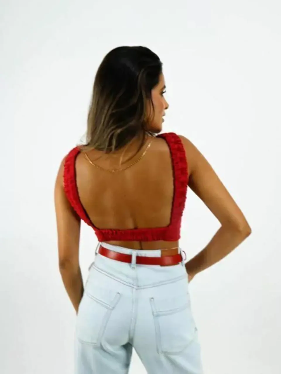 Square Neck Crop Top