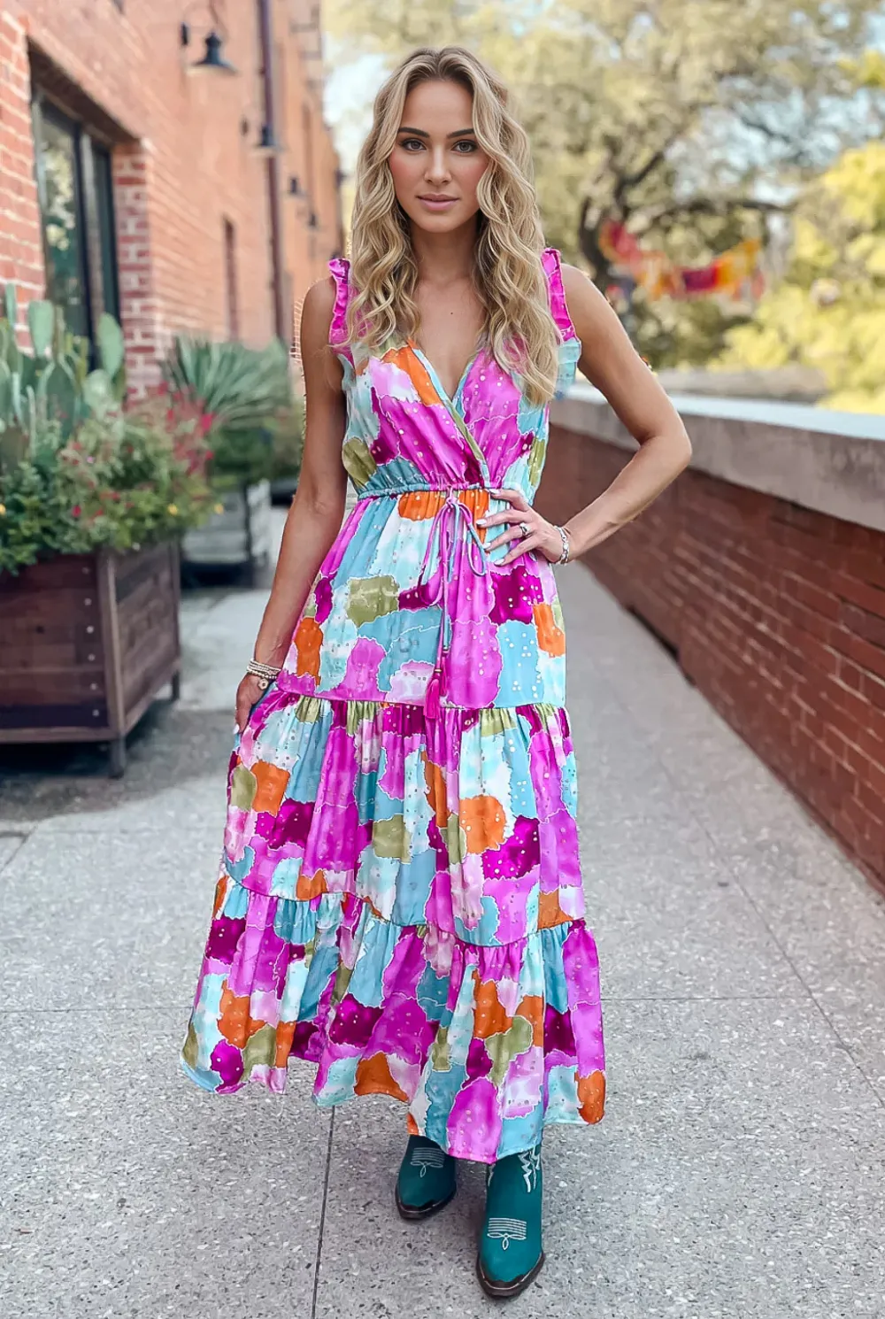 Watercolor Dreams Sun Dress