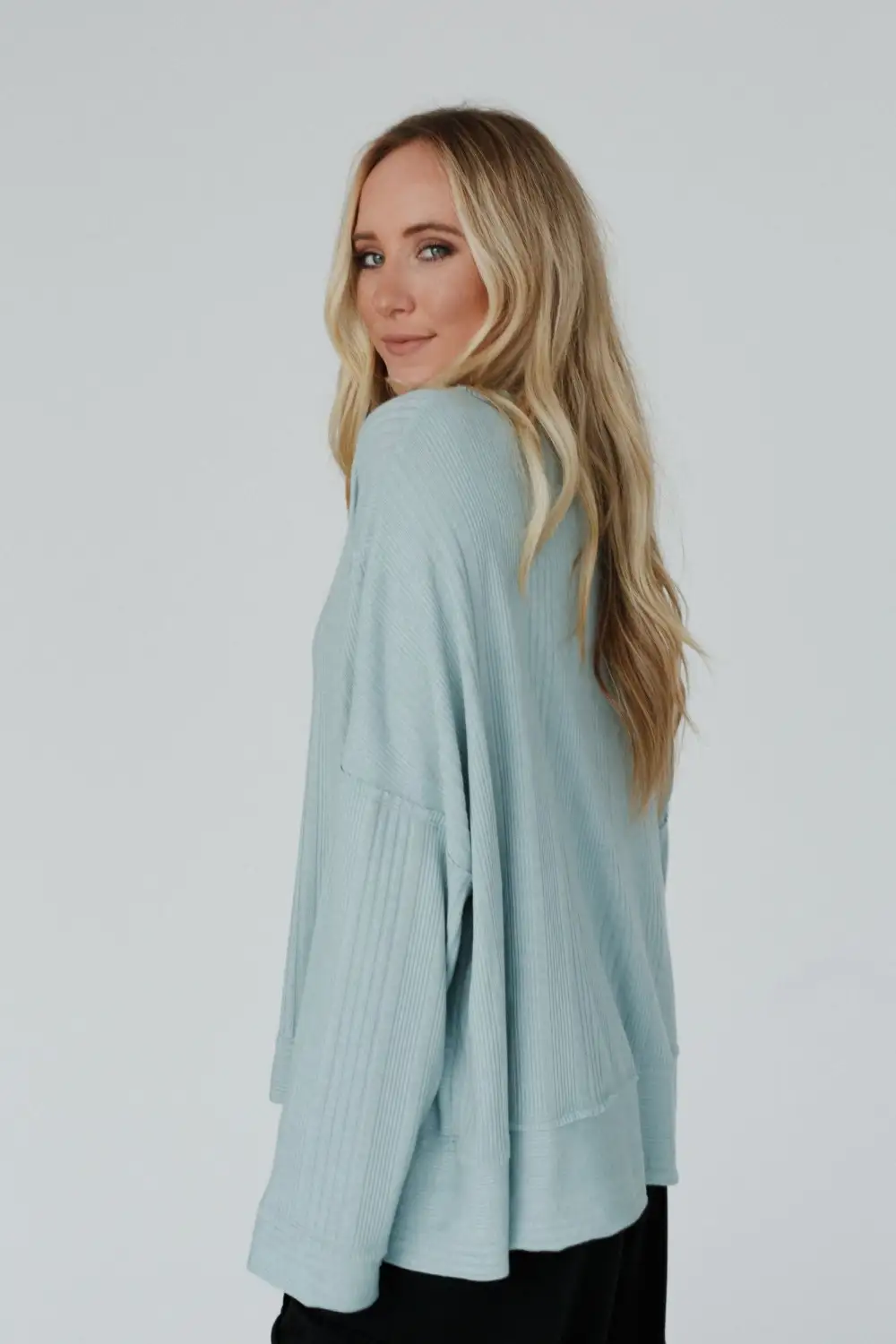 Soul Rhythm Sweater Top - Mint