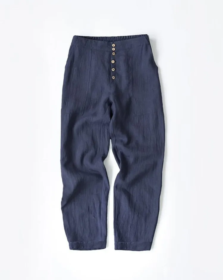 Button Cropped Pants