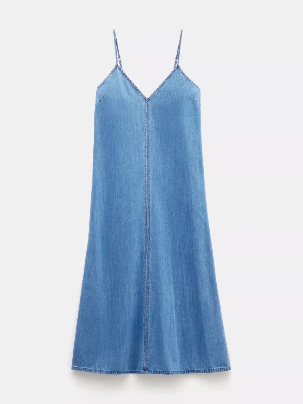 Saskia Denim Slip Maxi Dress