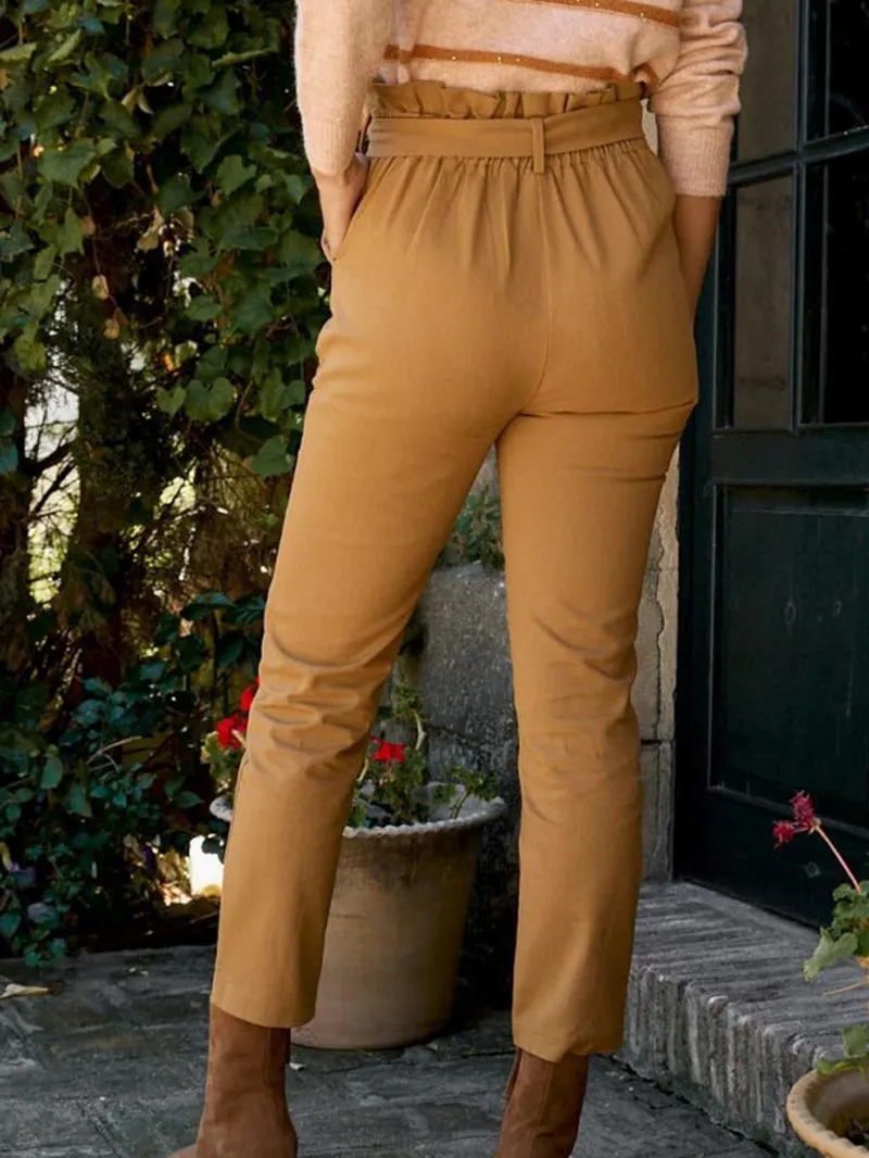 Women's Casual Elastic Rope Trousers