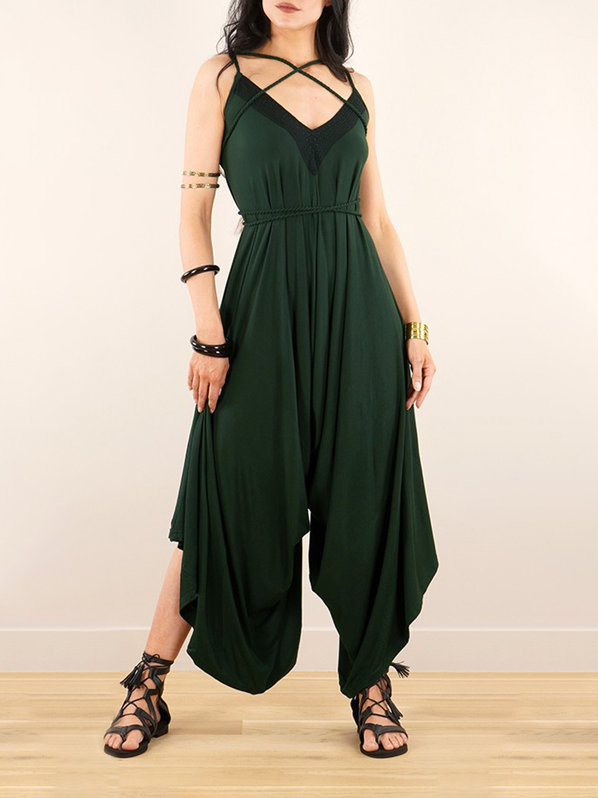 Loose And Reversible Strappy Jumpsuit