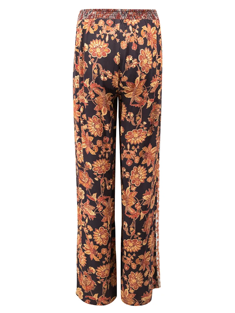 Loose Print Casual Breeze Trousers