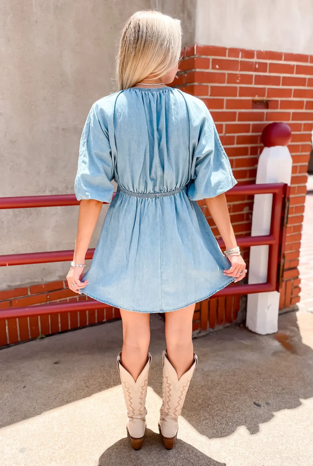 Delilah Denim Dress - Light Wash