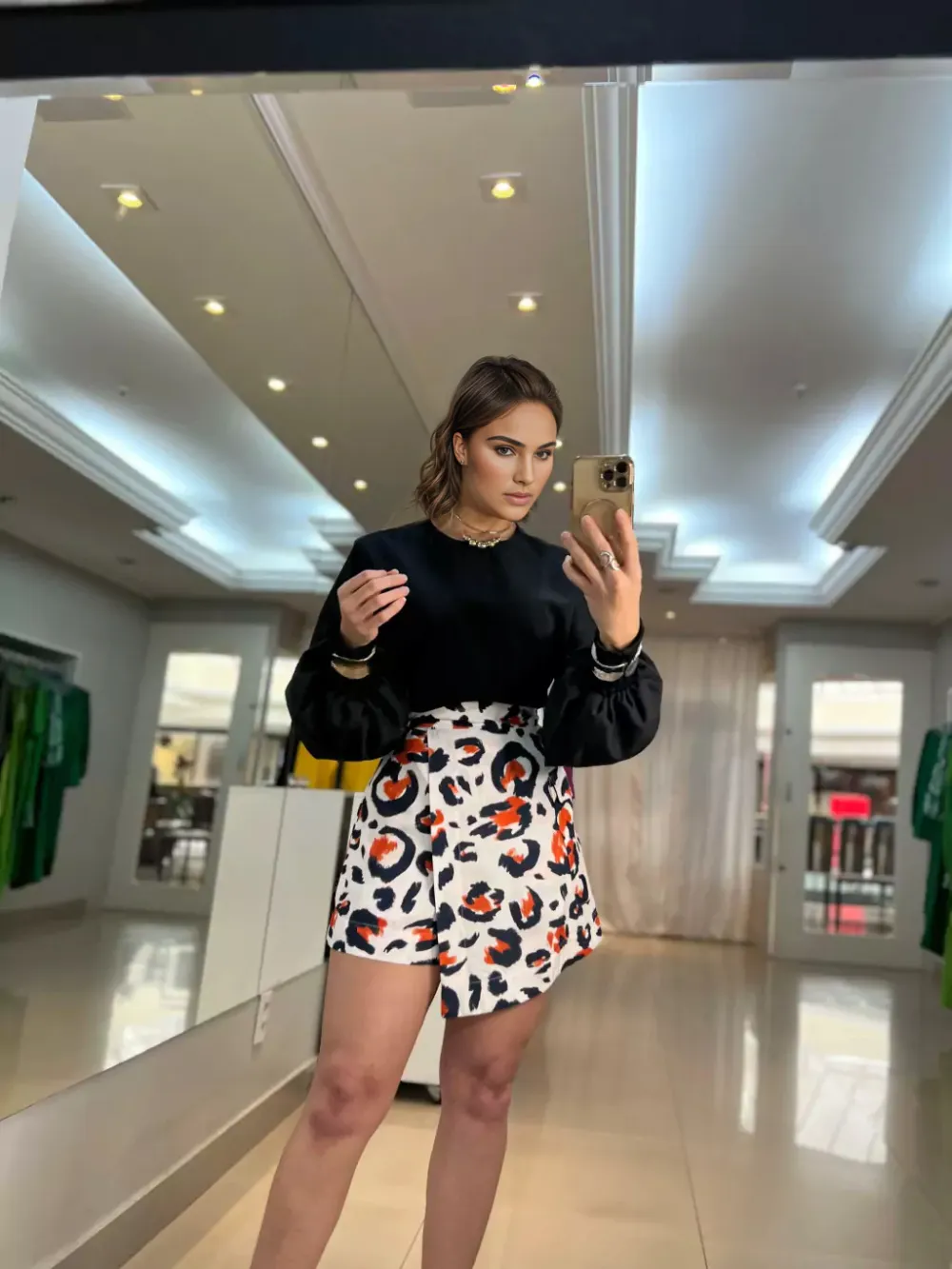 Attitude and Style with the Animal Print Short Skirt