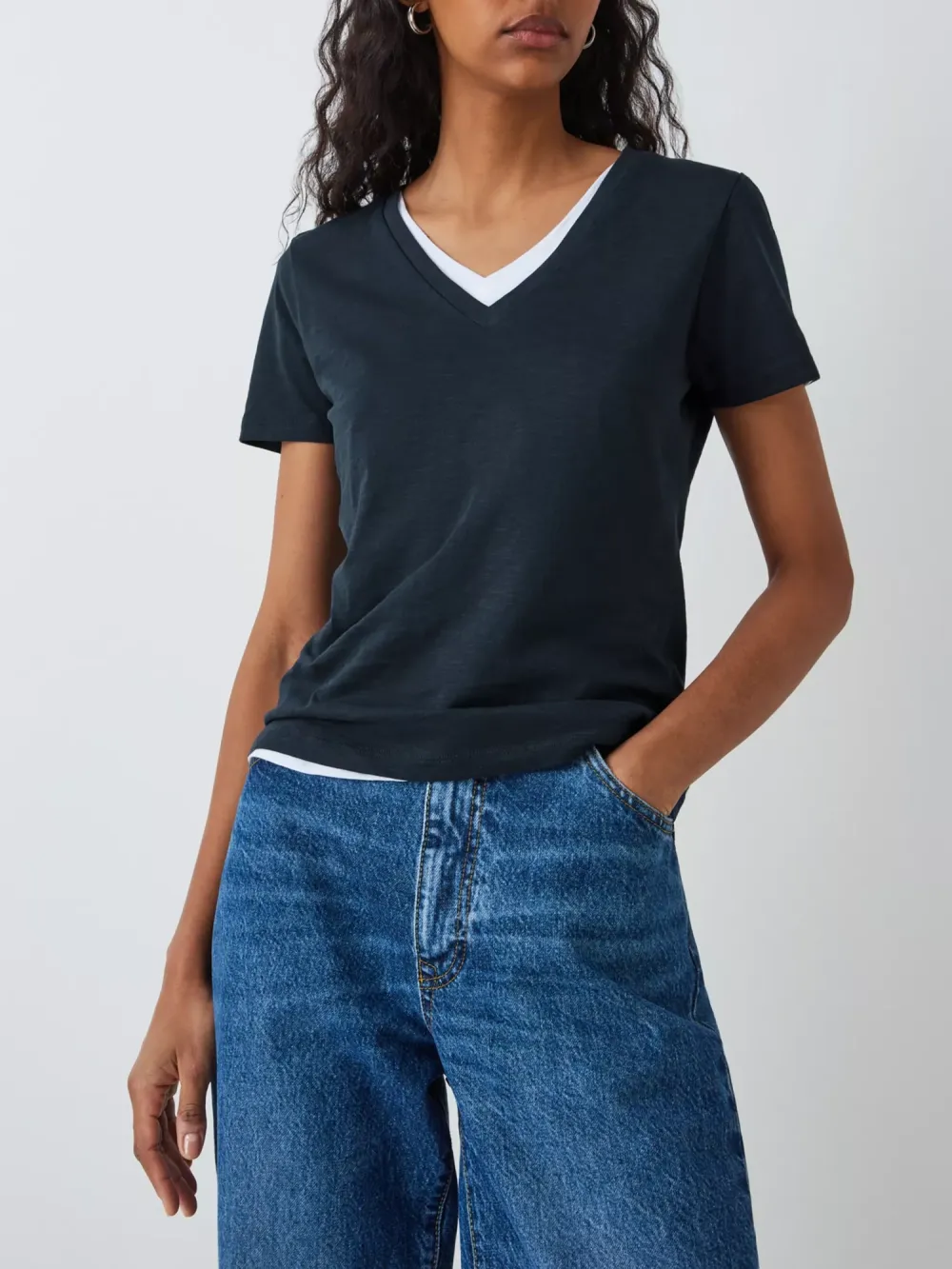 Cotton V-Neck Top