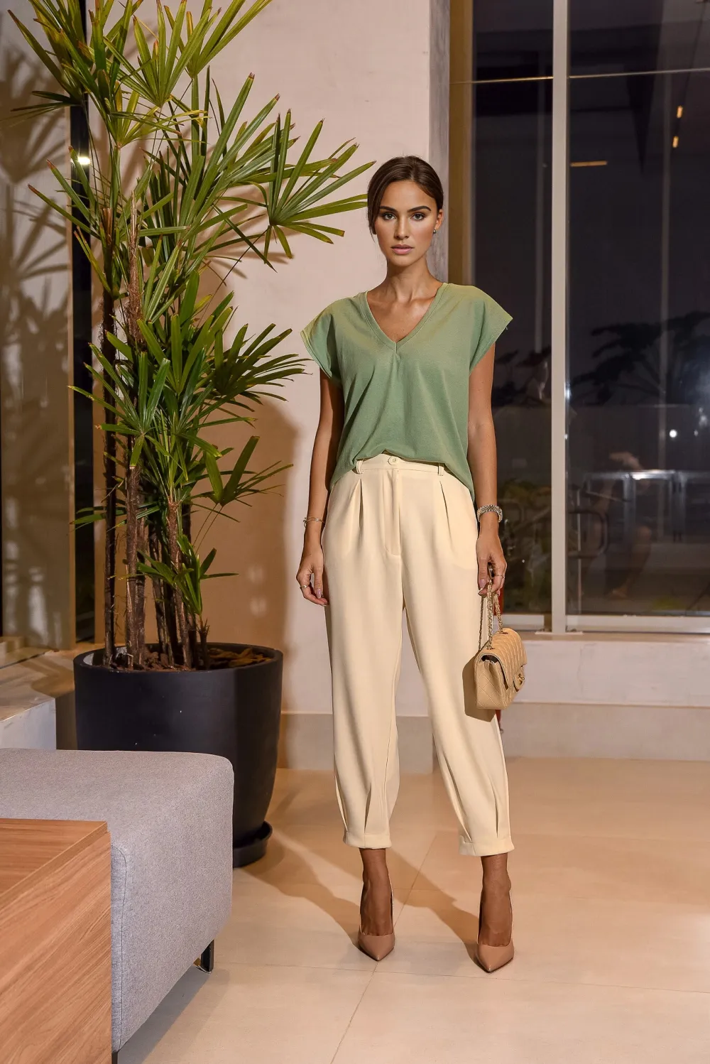 Thais Crepe Knit Pants