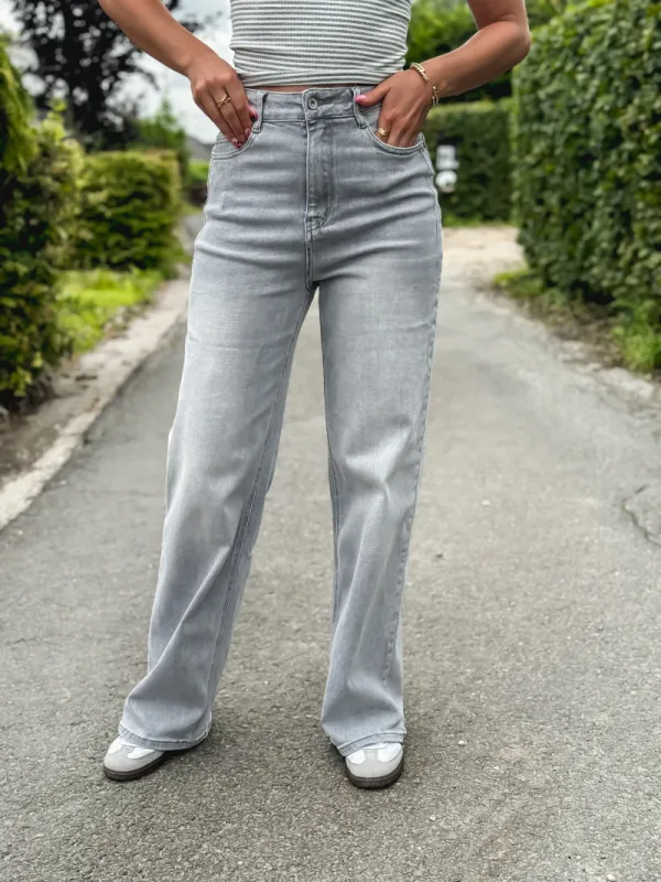 JEANS GENA - GRIS CLAIR