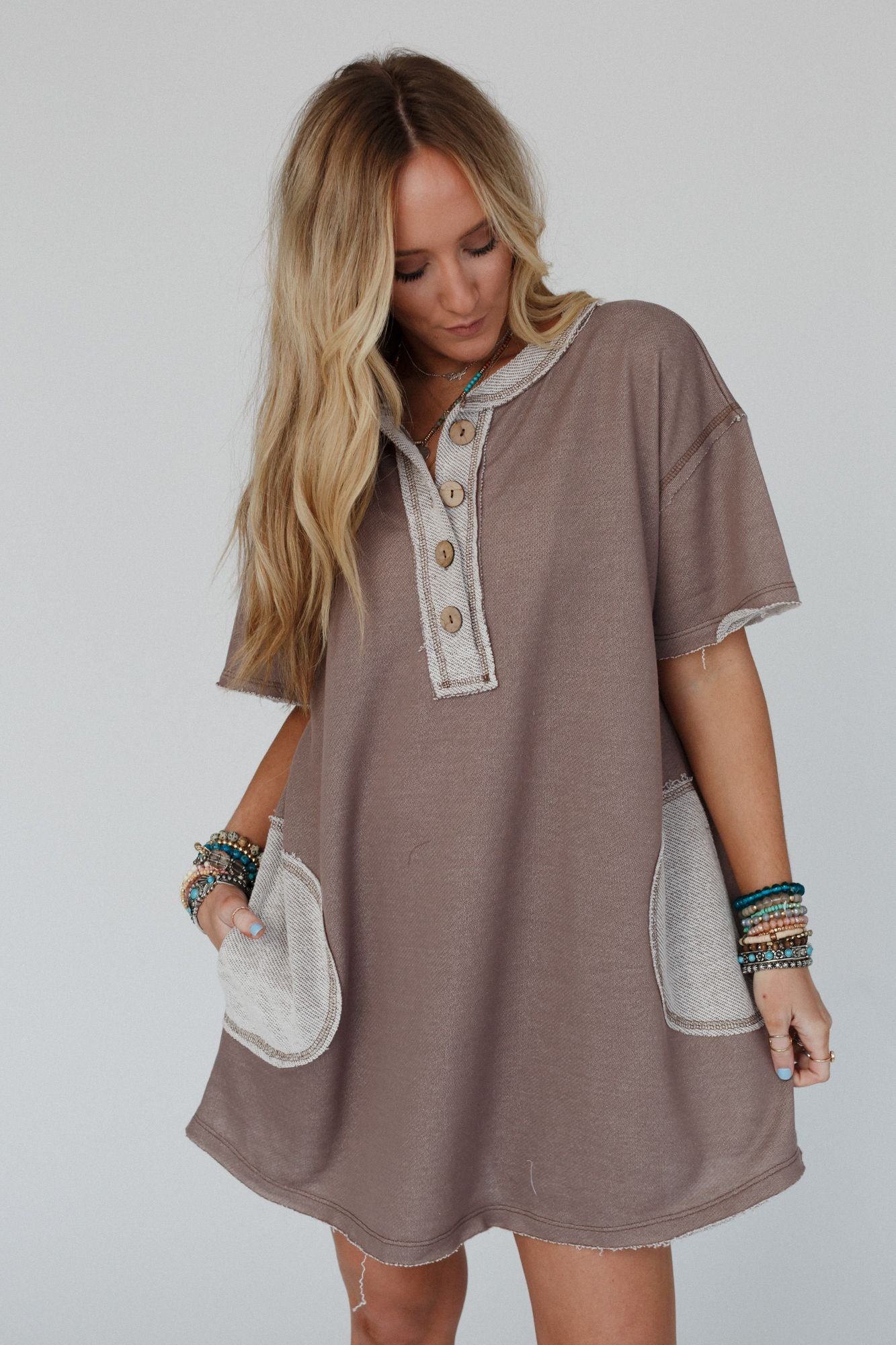 Jodi Tunic Dress - Mocha