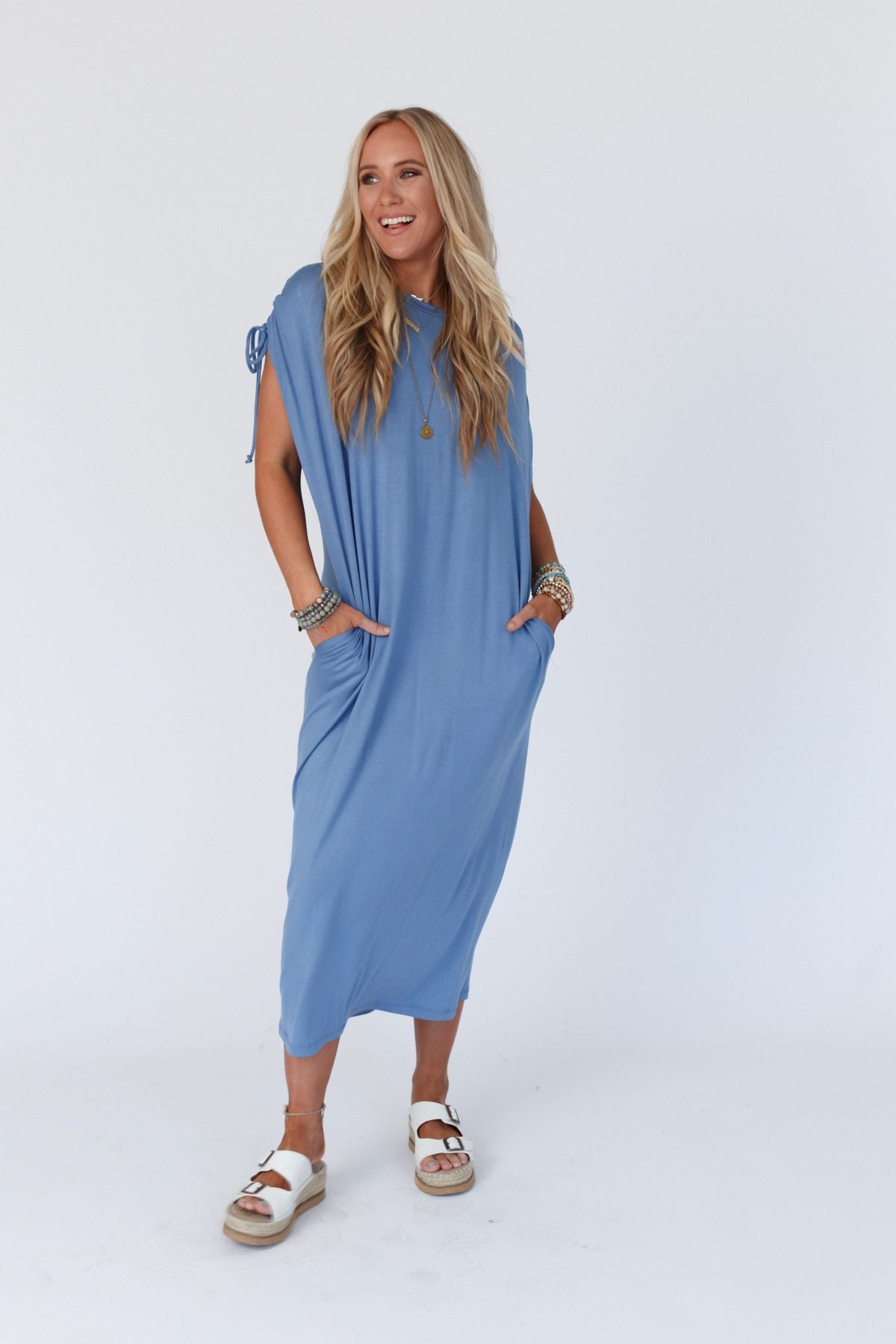 Luna Maxi Dress - Blue