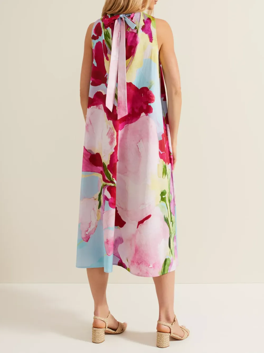 Leila Cotton Floral Midi Dress