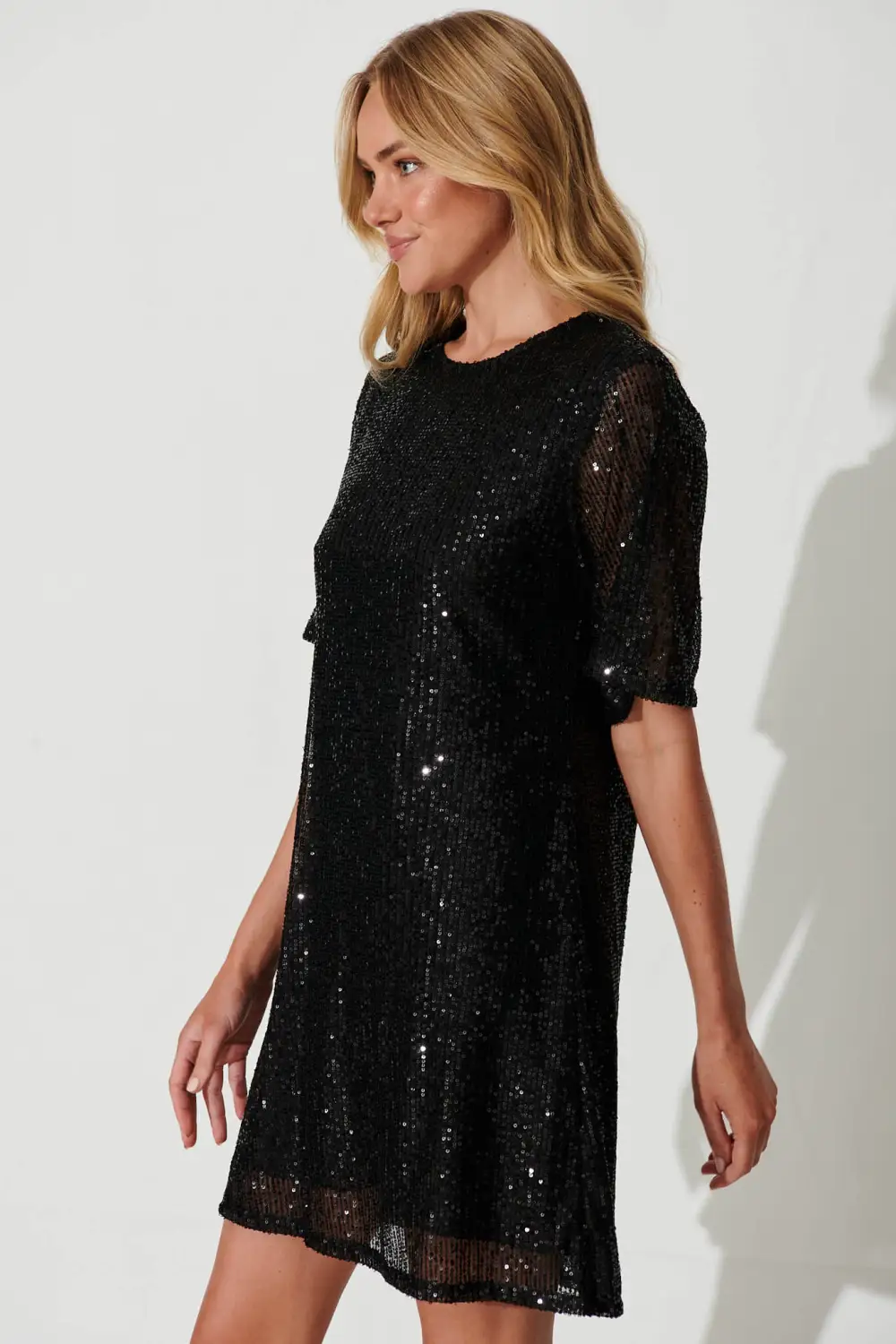 Its Me Dress In Black Sequin