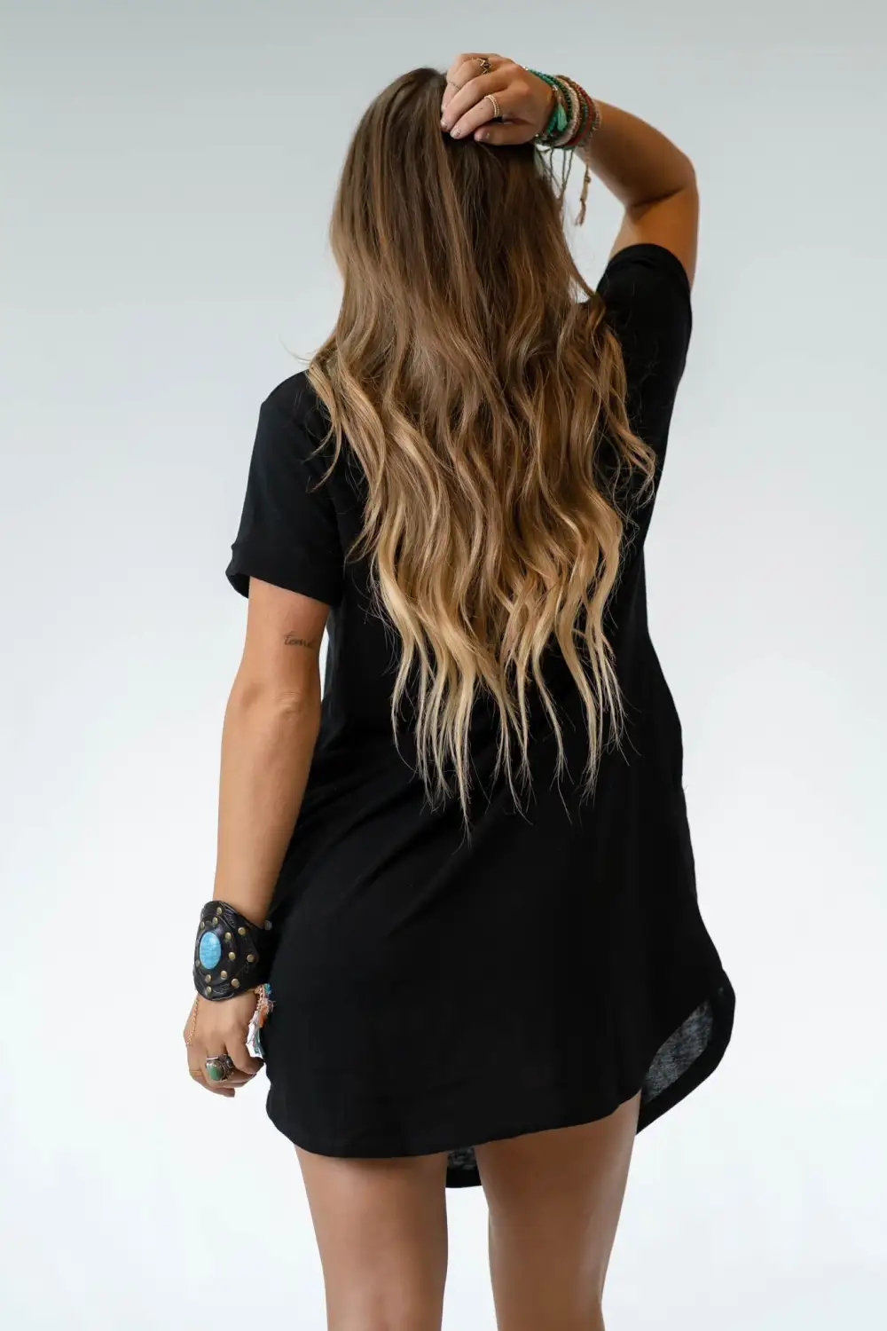 On The Daily Tee Dress - Black