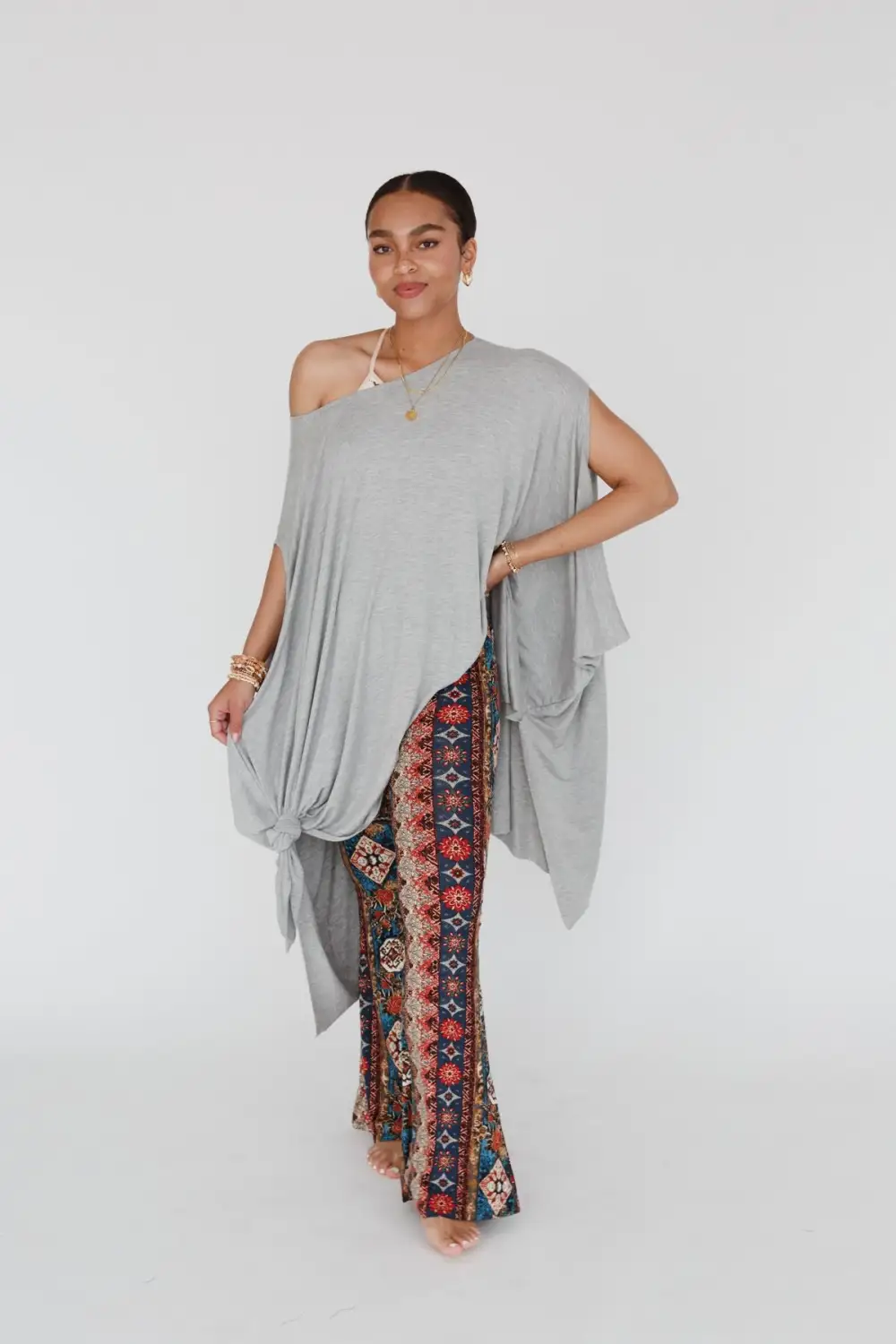 The Wren Tunic - Heather Gray