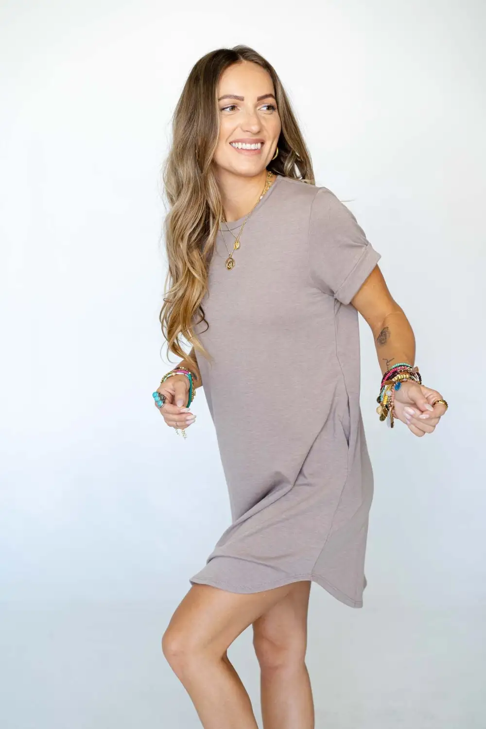 On The Daily Tee Dress - Coco