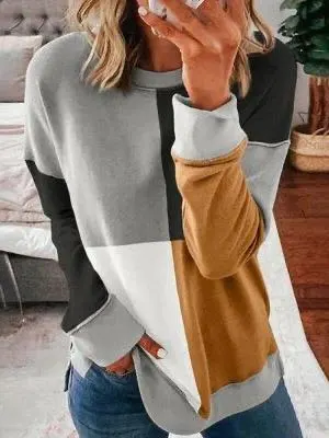 Women's Patchwork Sweater