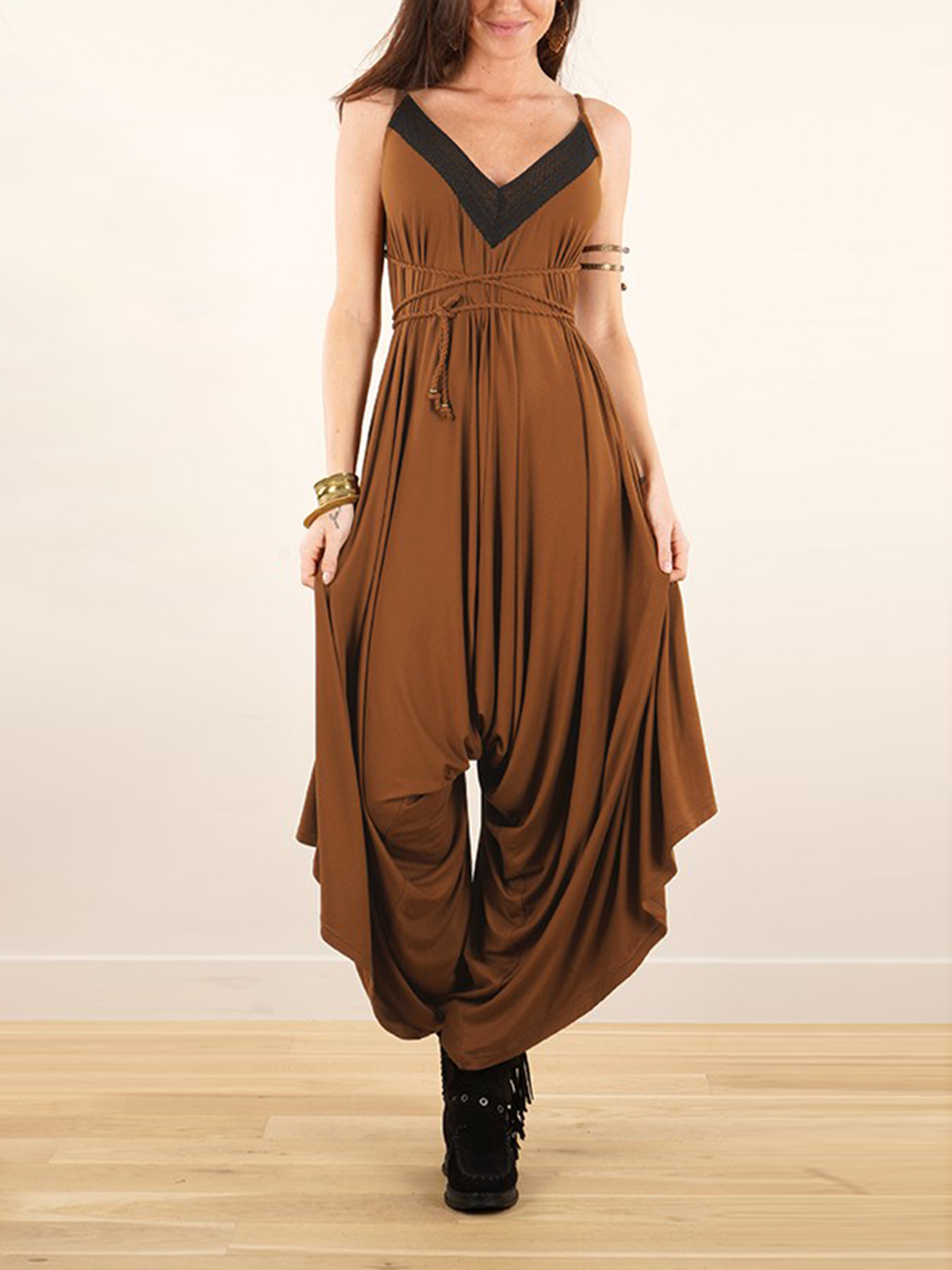 Loose And Reversible Strappy Jumpsuit