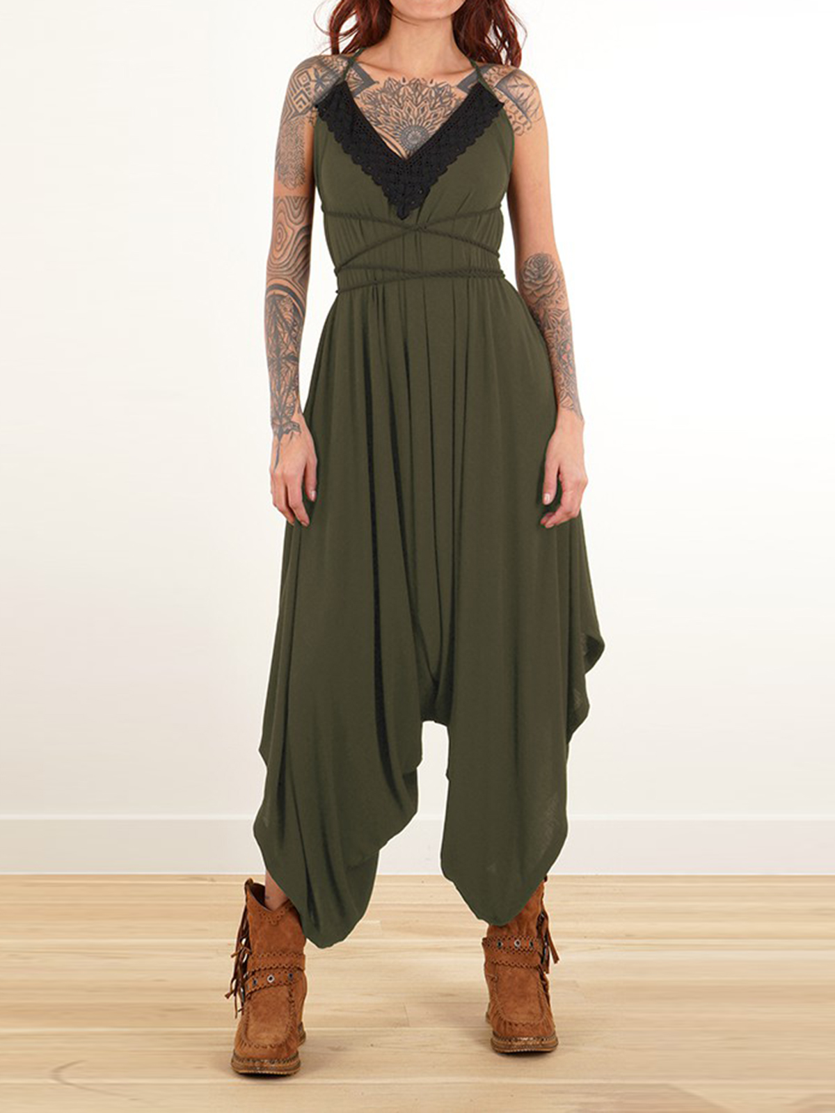 Loose And Reversible Strappy Jumpsuit