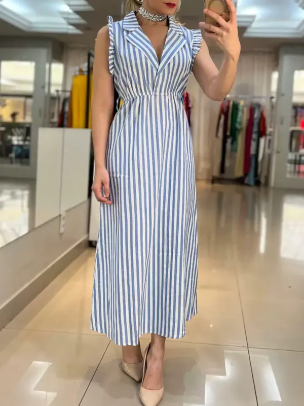 Elegant and stylish casual midi dress