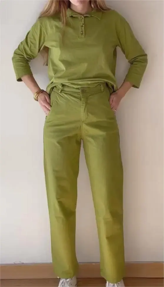 ROSE GREEN PANTS