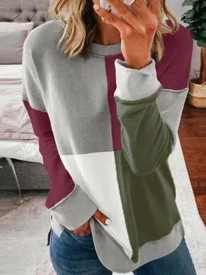 Women's Patchwork Sweater