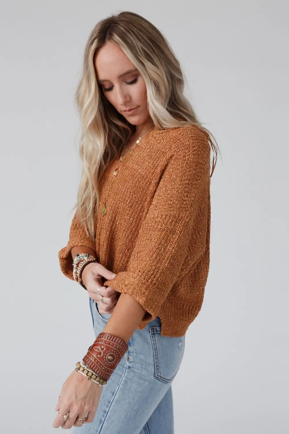 Just Right Slouchy Sweater - Camel