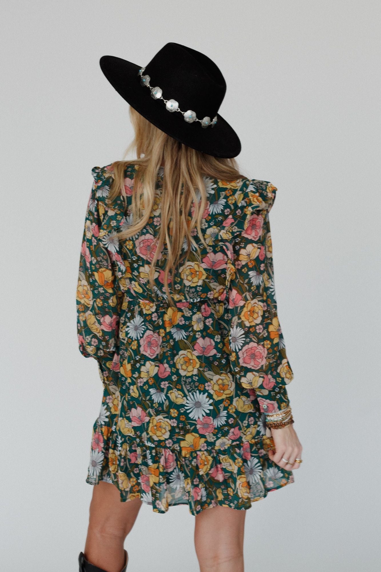 Fierce Florals Dress - Green