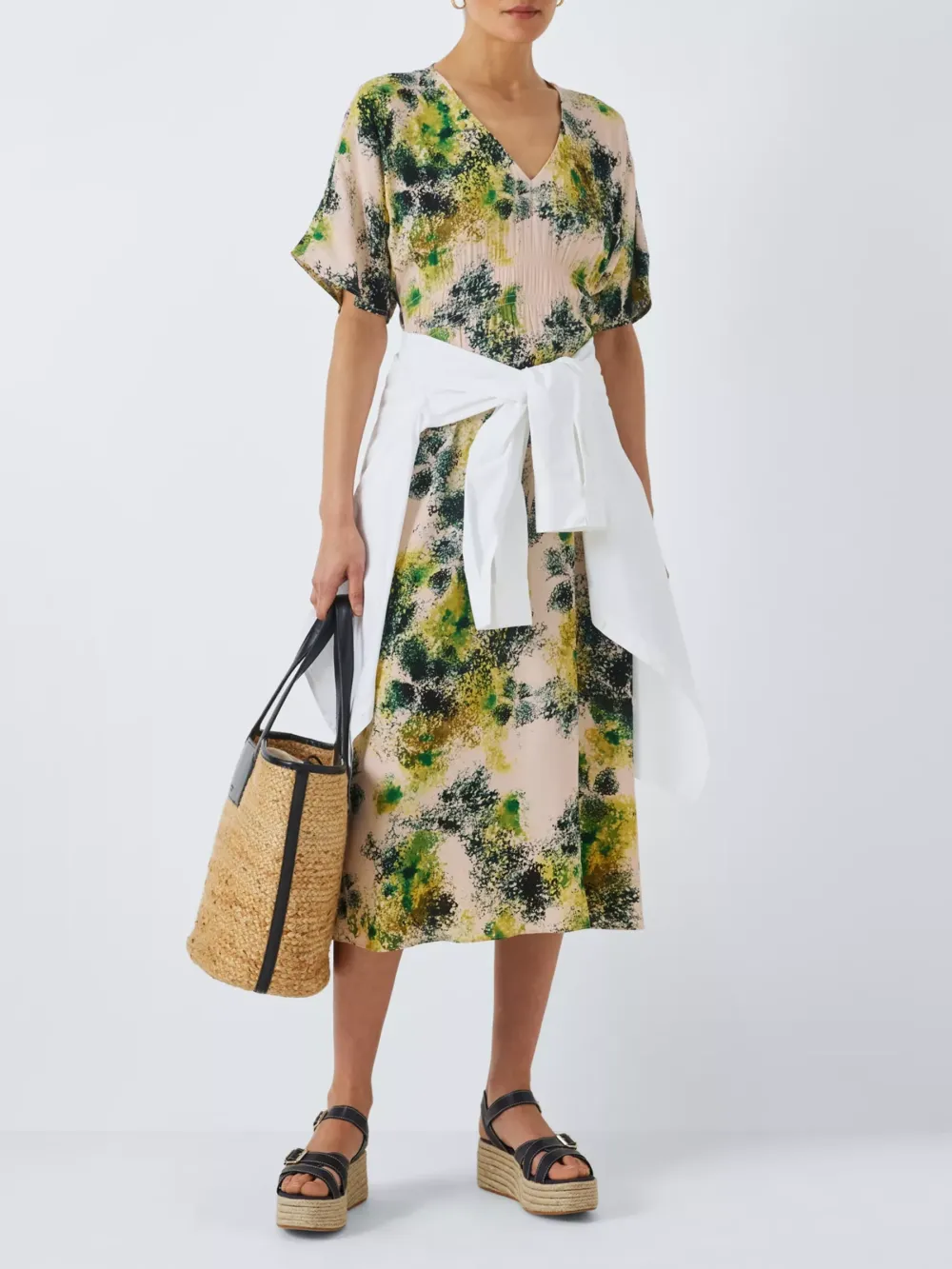 Abstract Petal Floral Dress