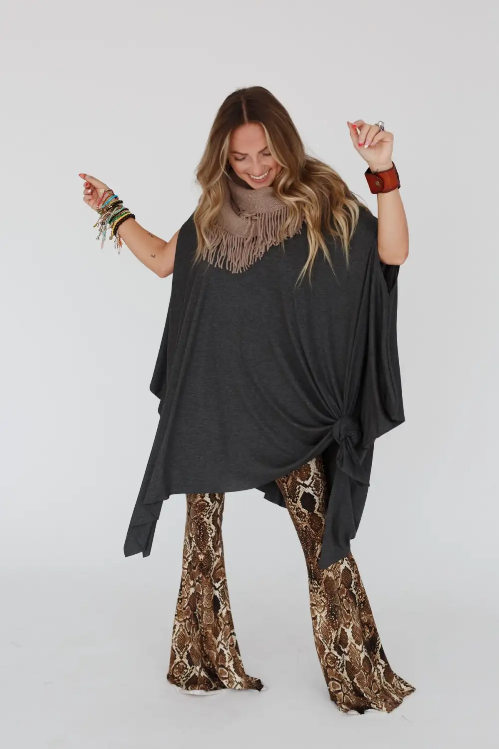 The Wren Tunic - Charcoal